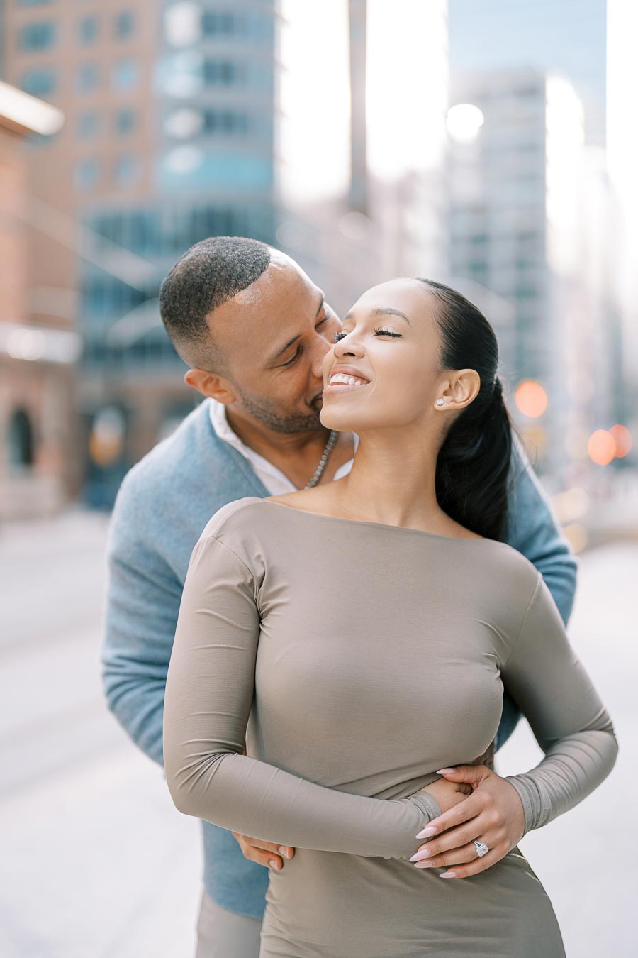 Joyful Downtown Toronto Engagement Session with Urban Romance