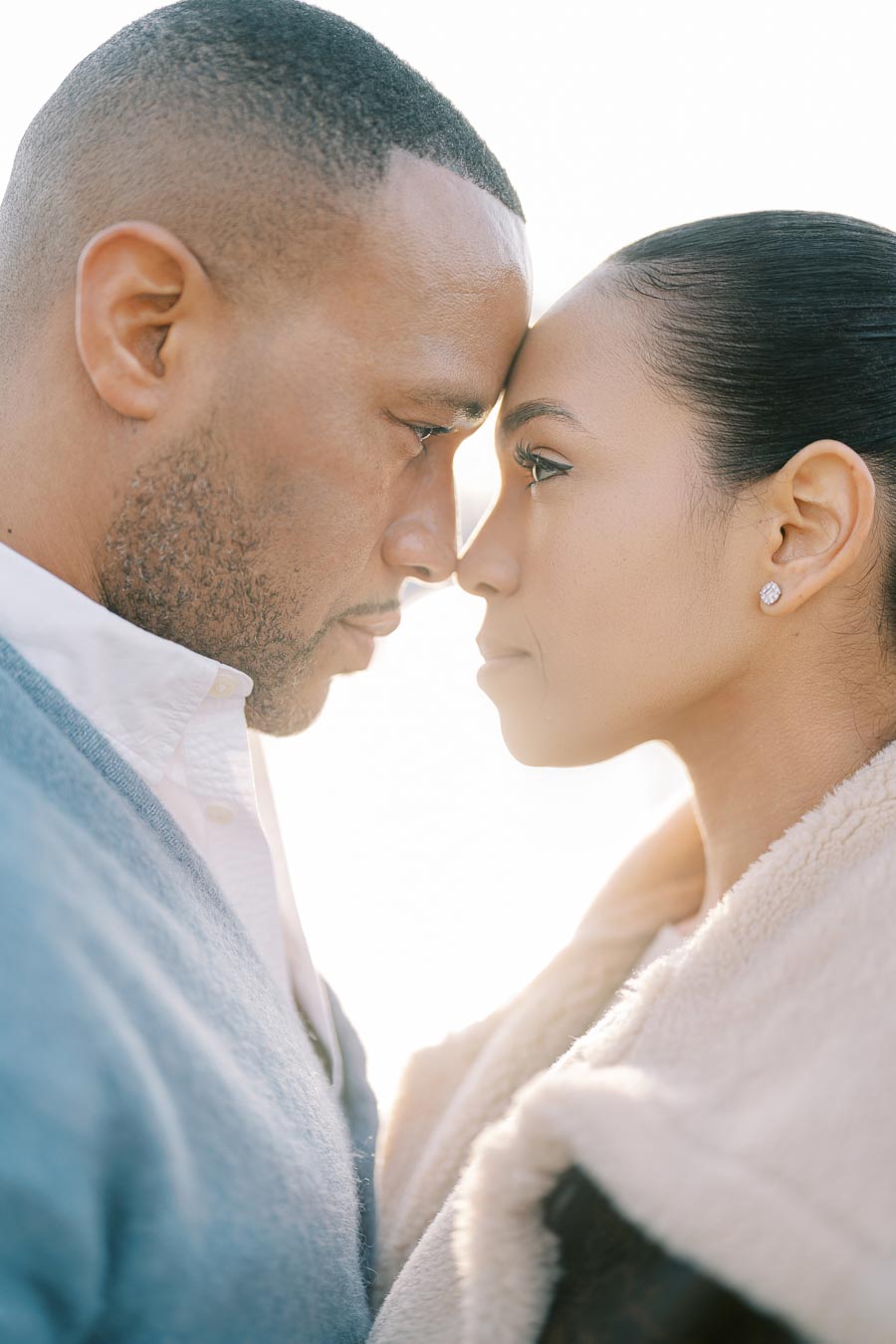Emotional Close-Up from Toronto Engagement Session at Polson Pier