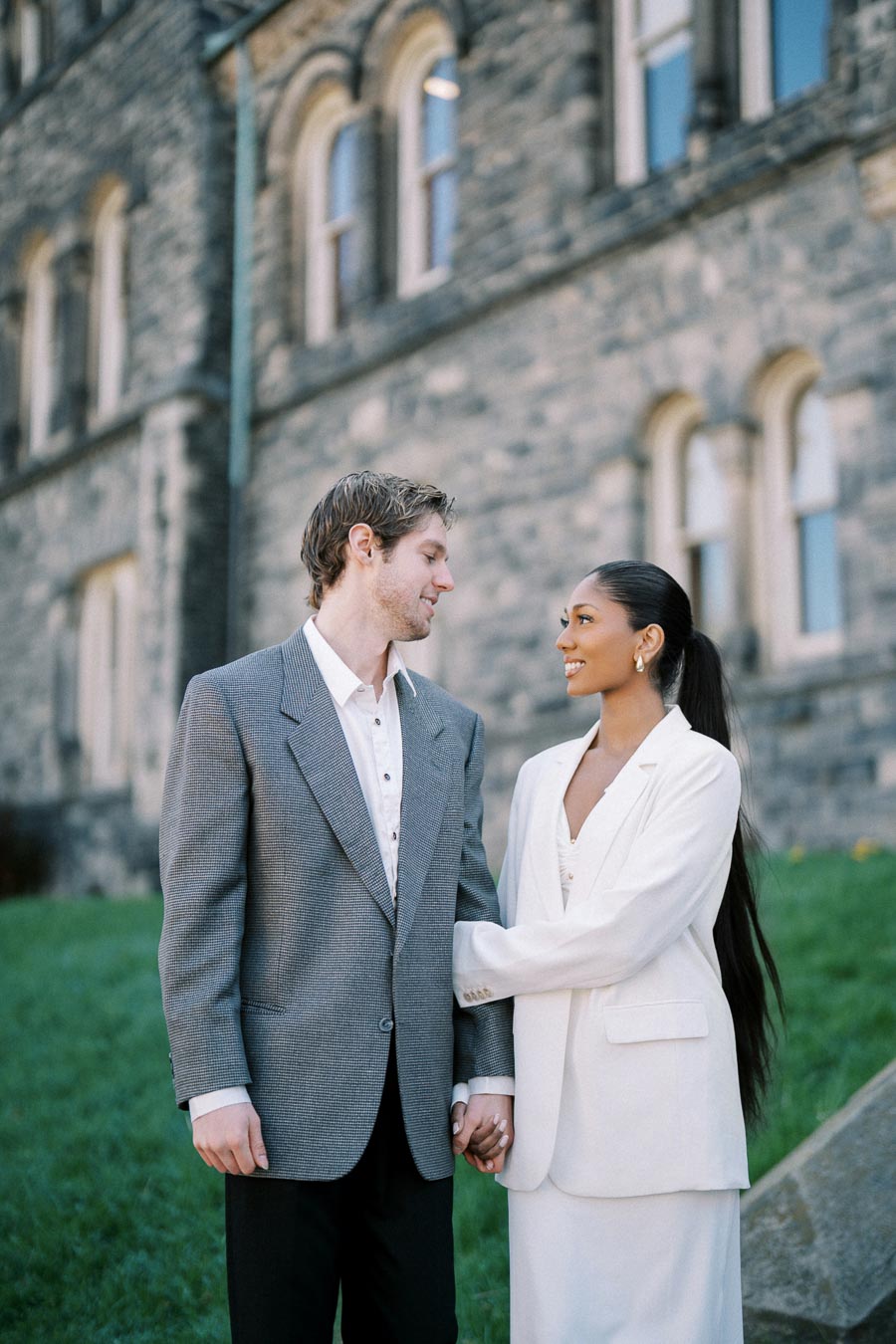 Cecilia and Julian's engagement session at the University of Toronto